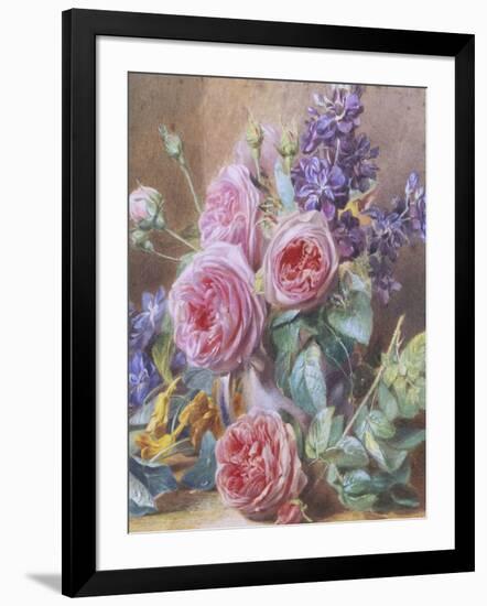 Still Life of Roses-Mary Margetts-Framed Giclee Print