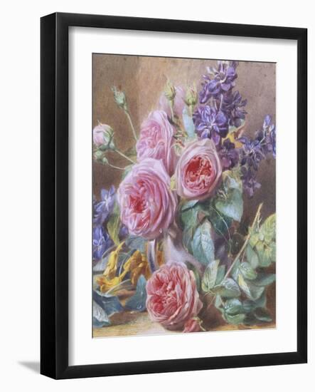 Still Life of Roses-Mary Margetts-Framed Giclee Print