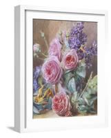 Still Life of Roses-Mary Margetts-Framed Giclee Print