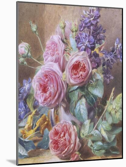 Still Life of Roses-Mary Margetts-Mounted Giclee Print