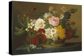 Still Life of Spring Flowers-Lucius Hermina Van Stipriaan-Stretched Canvas