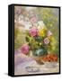 Still Life of Summer Flowers and Fruit-Marie Felix Lucas-Framed Stretched Canvas