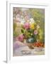 Still Life of Summer Flowers and Fruit-Marie Felix Lucas-Framed Giclee Print