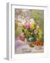 Still Life of Summer Flowers and Fruit-Marie Felix Lucas-Framed Giclee Print