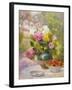 Still Life of Summer Flowers and Fruit-Marie Felix Lucas-Framed Giclee Print