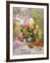 Still Life of Summer Flowers and Fruit-Marie Felix Lucas-Framed Premium Giclee Print