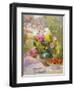 Still Life of Summer Flowers and Fruit-Marie Felix Lucas-Framed Giclee Print