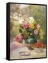 Still Life of Summer Flowers and Fruit-Marie Felix Hippolyte-Lucas-Framed Stretched Canvas