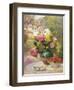 Still Life of Summer Flowers and Fruit-Marie Felix Hippolyte-Lucas-Framed Premium Giclee Print