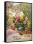Still Life of Summer Flowers and Fruit-Marie Felix Hippolyte-Lucas-Framed Stretched Canvas