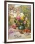 Still Life of Summer Flowers and Fruit-Marie Felix Hippolyte-Lucas-Framed Premium Giclee Print