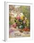 Still Life of Summer Flowers and Fruit-Marie Felix Hippolyte-Lucas-Framed Giclee Print