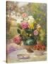 Still Life of Summer Flowers and Fruit-Marie Felix Hippolyte-Lucas-Stretched Canvas