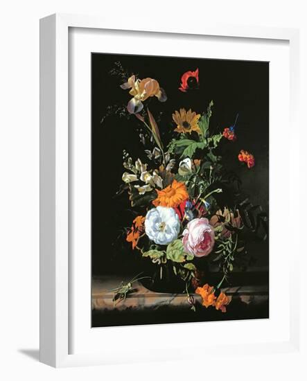 Still Life of Summer Flowers-Rachel Ruysch-Framed Giclee Print