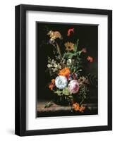 Still Life of Summer Flowers-Rachel Ruysch-Framed Premium Giclee Print