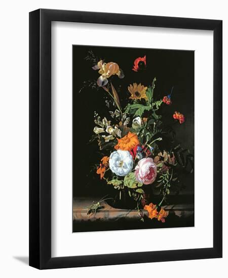 Still Life of Summer Flowers-Rachel Ruysch-Framed Premium Giclee Print