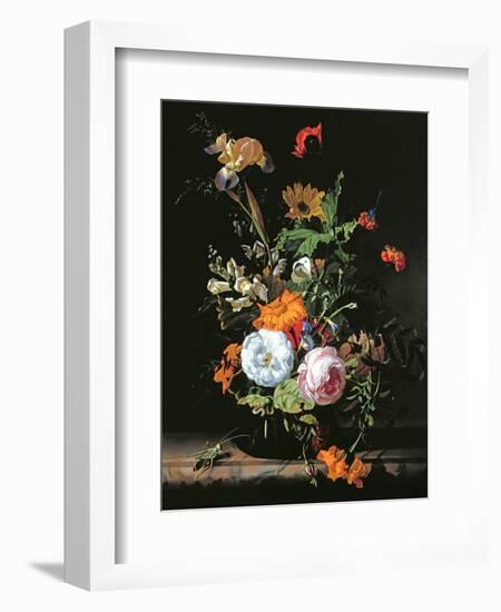 Still Life of Summer Flowers-Rachel Ruysch-Framed Premium Giclee Print