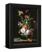 Still Life of Summer Flowers-Rachel Ruysch-Framed Stretched Canvas