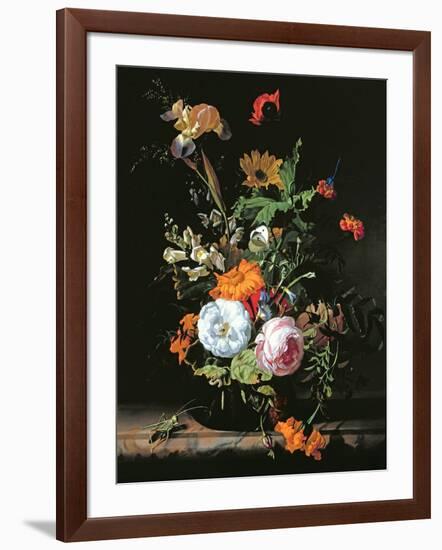 Still Life of Summer Flowers-Rachel Ruysch-Framed Giclee Print