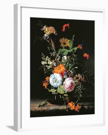 Still Life of Summer Flowers-Rachel Ruysch-Framed Giclee Print