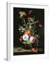 Still Life of Summer Flowers-Rachel Ruysch-Framed Giclee Print