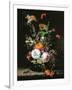Still Life of Summer Flowers-Rachel Ruysch-Framed Giclee Print