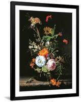 Still Life of Summer Flowers-Rachel Ruysch-Framed Giclee Print