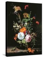 Still Life of Summer Flowers-Rachel Ruysch-Stretched Canvas