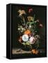 Still Life of Summer Flowers-Rachel Ruysch-Framed Stretched Canvas