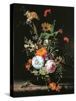 Still Life of Summer Flowers-Rachel Ruysch-Stretched Canvas