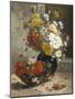 Still Life of Summer Flowers-Eugene Henri Cauchois-Mounted Giclee Print