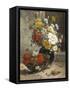 Still Life of Summer Flowers-Eugene Henri Cauchois-Framed Stretched Canvas