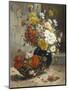 Still Life of Summer Flowers-Eugene Henri Cauchois-Mounted Giclee Print