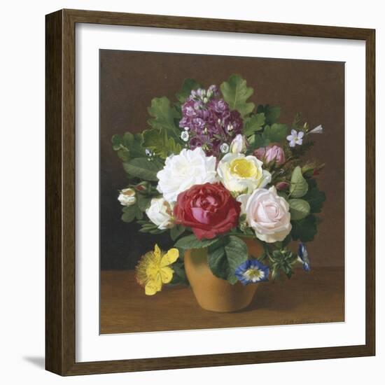 Still Life of Summer Flowers-Otto Didrik Ottesen-Framed Giclee Print