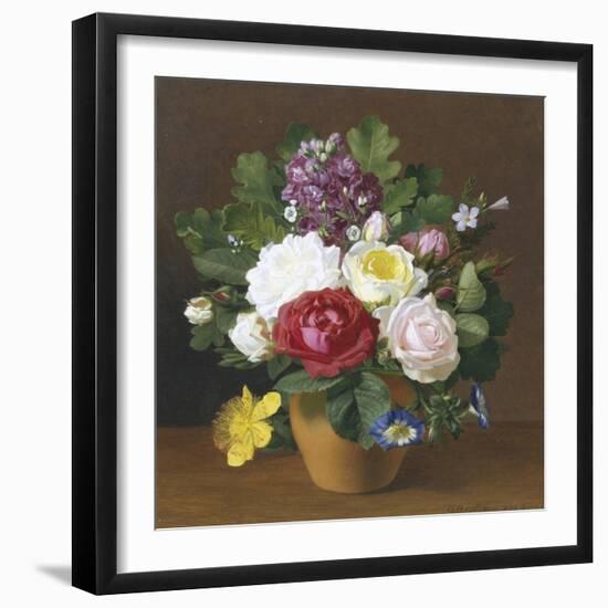 Still Life of Summer Flowers-Otto Didrik Ottesen-Framed Giclee Print