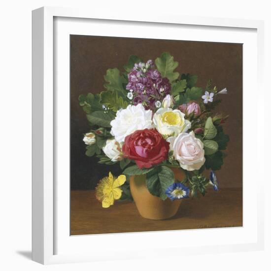 Still Life of Summer Flowers-Otto Didrik Ottesen-Framed Giclee Print
