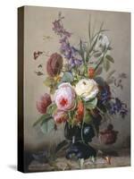 Still Life of Summer Flowers-Hans Hermann-Stretched Canvas