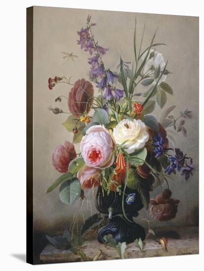 Still Life of Summer Flowers-Hans Hermann-Stretched Canvas