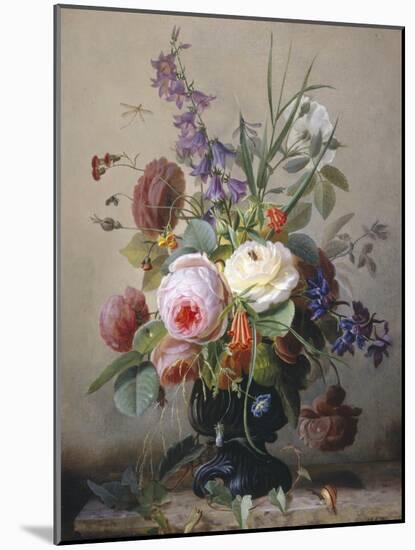 Still Life of Summer Flowers-Hans Hermann-Mounted Giclee Print