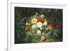 Still Life of Summer Flowers-Josef Lauer-Framed Giclee Print