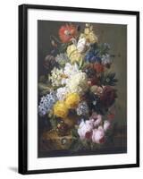 Still Life of Summer Flowers-Elise Bruyere-Framed Giclee Print