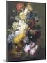 Still Life of Summer Flowers-Elise Bruyere-Mounted Premium Giclee Print