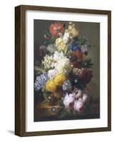 Still Life of Summer Flowers-Elise Bruyere-Framed Giclee Print