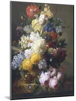 Still Life of Summer Flowers-Elise Bruyere-Mounted Giclee Print