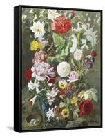 Still Life of Summer Flowers-C.f. Hurten-Framed Stretched Canvas