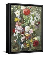 Still Life of Summer Flowers-C.f. Hurten-Framed Stretched Canvas
