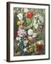 Still Life of Summer Flowers-C.f. Hurten-Framed Giclee Print