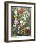 Still Life of Summer Flowers-C.f. Hurten-Framed Premium Giclee Print