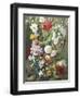 Still Life of Summer Flowers-C.f. Hurten-Framed Premium Giclee Print