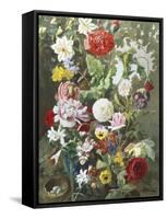 Still Life of Summer Flowers-C.f. Hurten-Framed Stretched Canvas